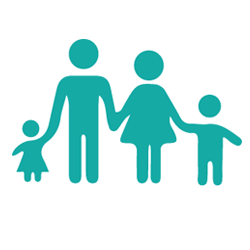 family holding hands icon - debt and financial solutions for the family
